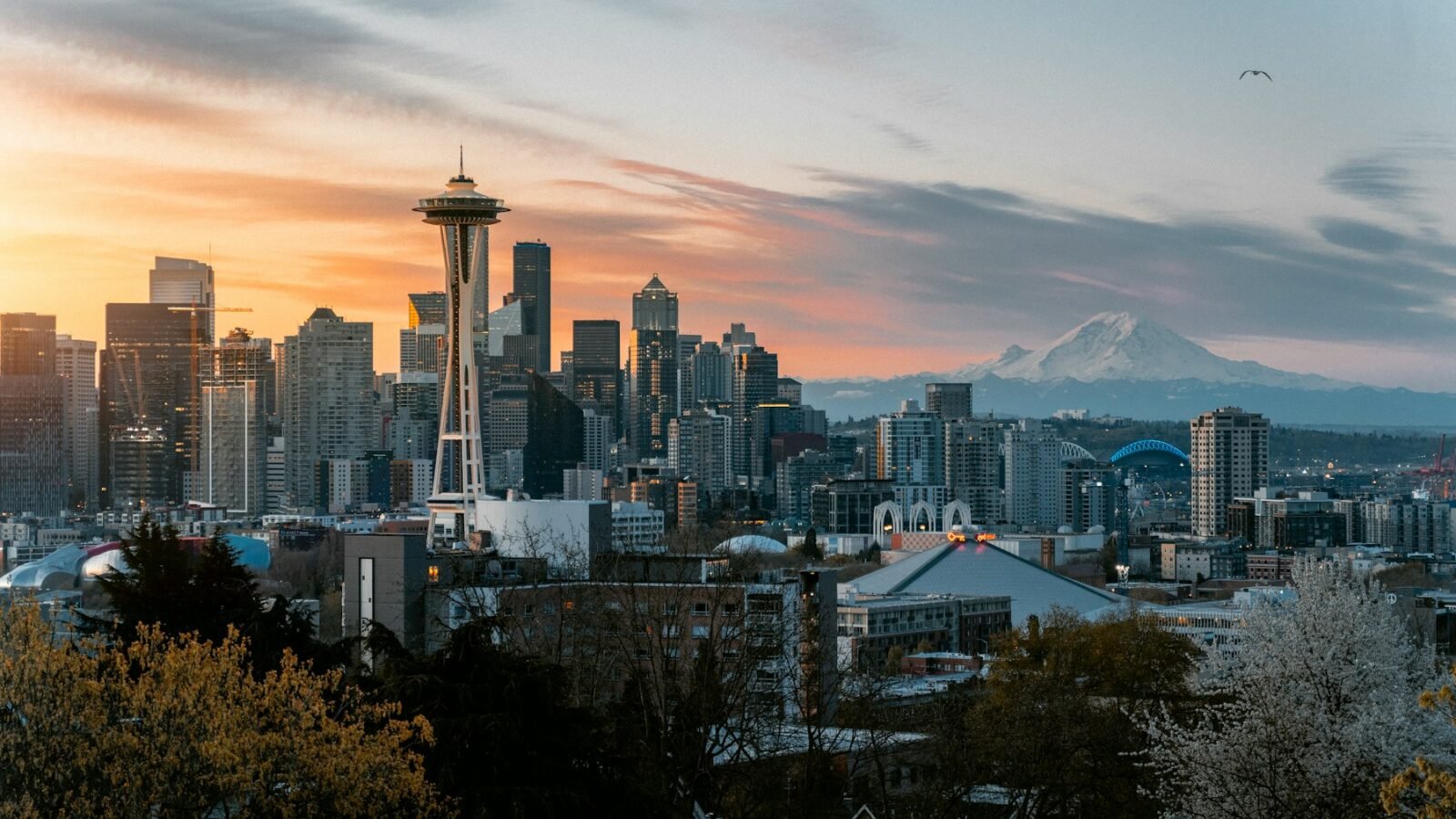 View of the Seattle skyline and Space Needle from Kerry Park