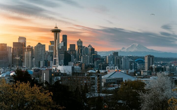 View of the Seattle skyline and Space Needle from Kerry Park